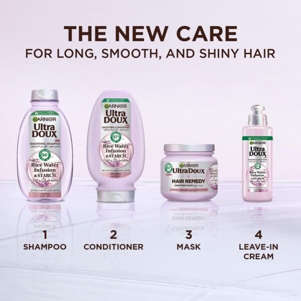 Garnier Ultra Doux Rice Water Moisturising Hair Remedy Mask for Dehydrated Hair 340ml - Image 11