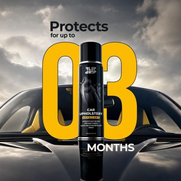 FLIPURDRIP Car Seat Protector Spray, Waterproofing Fast Drying formula, protects car seats from all liquid stains and spills, best for suede,fabric,leather,mesh&alcantara - Image 4