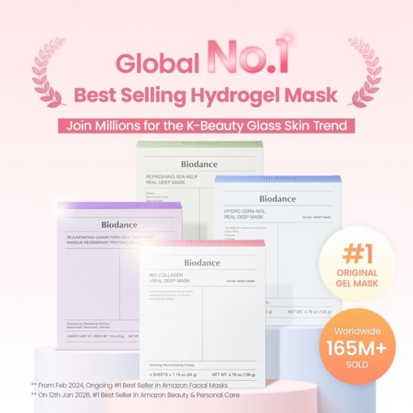 BIODANCE Bio-Collagen Real Deep Mask, Hydrating Overnight Mask, Water Locking, Pore Minimizing, Elasticity Improvement, 34g x4ea - Image 9