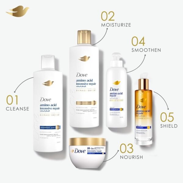 Dove Shampoo for Damaged Hair, Intensive Repair, Nourishing Care for up to 100 percent Healthy Looking Hair, 400ml (Pack of 2) Buy Online at Best Price - Image 14