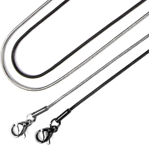 Aiyo Nice Stainless Steel Pendant Necklace for Men and Women, 22in - Multi - Image 7