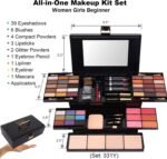 Miss Rose (331Y) - M 54 Colour All In One Gift Makeup Kit Set, Include Eyeshadow Facial Blusher Eyebrow Powder Face Concealer Eyeliner Pencil And A Mirror,Makeup For Women Full Kit(331Y)  Amazon.ae: Beauty - Image 2