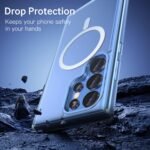 ANNGELAS Magnetic Phone Case Compatible with Samsung Galaxy S22 Ultra – Shockproof Clear Cell Phone Case Works with Wireless Charging, MagSafe Card Wallet – Sleek Protective Case – Mag Safe Case Buy Online at Best Price in UAE - Amazon.ae - Image 3