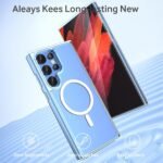ANNGELAS Magnetic Phone Case Compatible with Samsung Galaxy S22 Ultra – Shockproof Clear Cell Phone Case Works with Wireless Charging, MagSafe Card Wallet – Sleek Protective Case – Mag Safe Case Buy Online at Best Price in UAE - Amazon.ae - Image 5