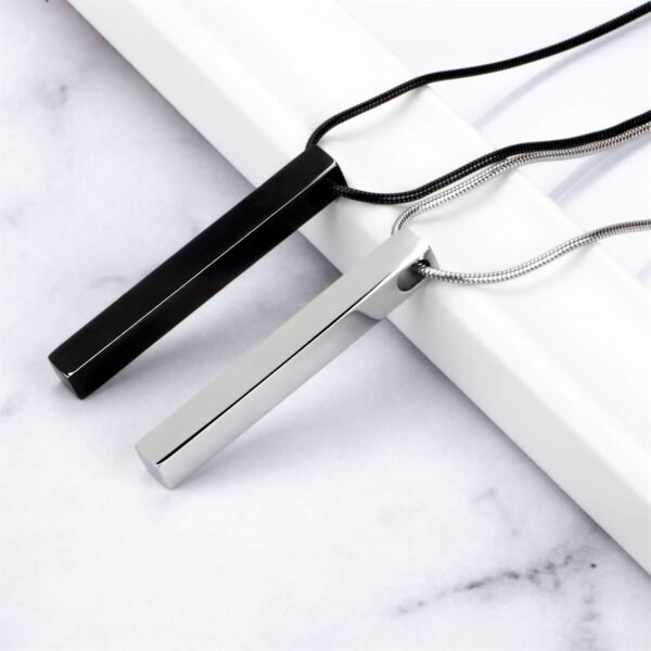 Aiyo Nice Stainless Steel Pendant Necklace for Men and Women, 22in - Multi - Image 3