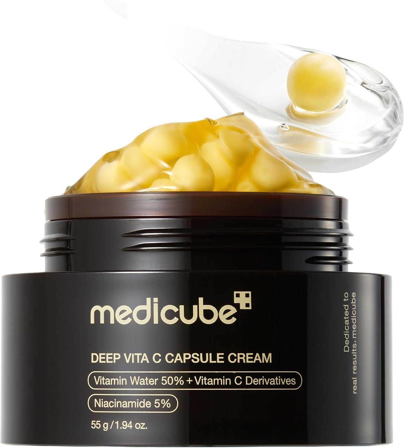 71m8aGBgXqL._AC_SL1500_.jpg medicube Capsule Cream with Deep Vitamin C | Liposome Vitamin C Golden Capsule for Uneven & Dull Skin | Radiance & Firm-Looking Skin | Hydrating Glow Gel Texture | Korean Skincare, 1.94 oz - Image 1