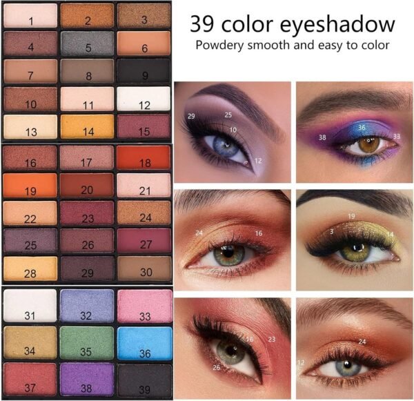 Miss Rose (331Y) - M 54 Colour All In One Gift Makeup Kit Set, Include Eyeshadow Facial Blusher Eyebrow Powder Face Concealer Eyeliner Pencil And A Mirror,Makeup For Women Full Kit(331Y)  Amazon.ae: Beauty - Image 11